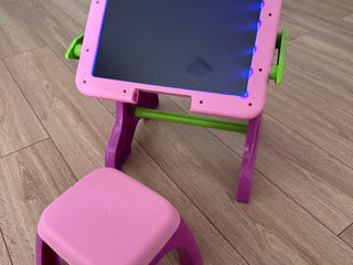 Masa de colorat cu luminițe led + scaun