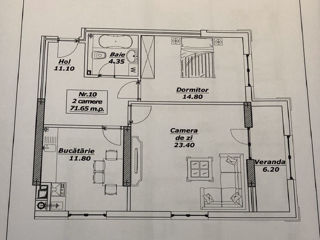 Apartament cu 2 camere, 72 m², Centru, Chișinău foto 11