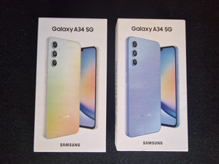 Samsung Galaxy A34 5G 8/256Gb Duos - 299 € .(Lime) (Violet) (Silver). Гарантия 1 год! Garantie 1 an.