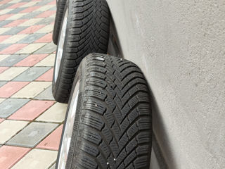 4 roti 195/65 r15 continental winter contact t 860 anul 2018 made in france 5*112 vw skoda foto 6