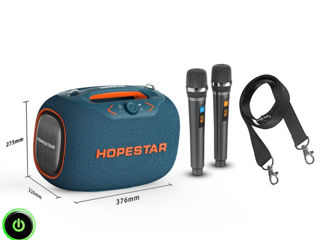 *New2024! Hopestar Party130/Party Box 120W! Мощный звук и басс + крутая подсветка + 2 микрофона! фото 10