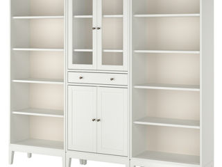 Dulap de bibliotecă mare cu uși din sticlă IKEA фото 1