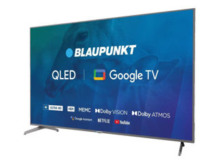 Televizor Blaupunkt 75QBG8000 Google TV televizor mare! Calitatea Germana! QLED! Mai ieftin acum!