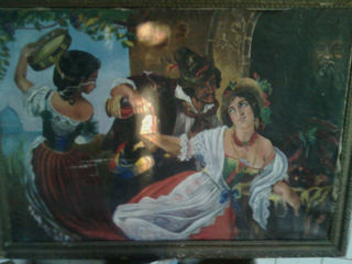 продается картина написана маслом на холсте автор Вивальди-вино блуда-размер 1длин 80см,более 300лет