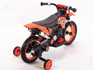 Bike electric oranj ( motocicleta pentru copii ) foto 3