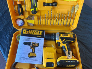 Новый шуруповёрт DeWalt DCD791 24V/6AH с инструментами! foto 3