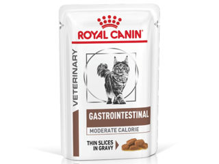 Hrană umedă pentru pisici Royal Canin Gastrointestinal si Gastrointestinal Moderate Calorie 85gr