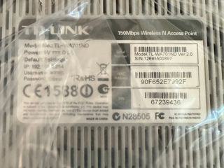 Продам Новый - Tp-link Tl-wa701nd 150mbps Wireless Lite N Access Point, Atheros,1t1r, 2.4ghz foto 4