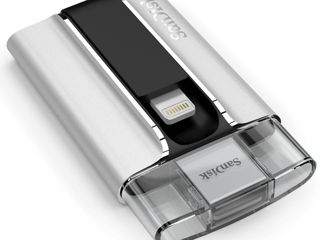 Card stick memorie SanDisk iXpand Flash Drive For iPhone and iPad 64 GB Lightning USB 3.0 foto 2