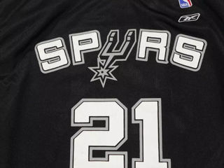 Tricou Vintage Nou Mens Adult Tim Duncan San Antonio Spurs XL Jersey Reebok NBA Basketball foto 3