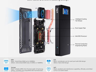 Новый nettop MeLE Overclock 4C Mini PC 12th Gen N95(up to 3.4GHz) 16GB RAM 512GB Windows 11 foto 3