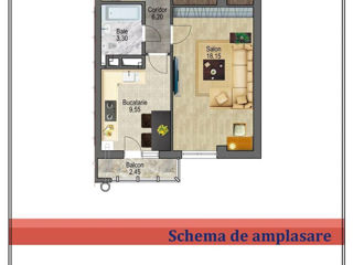 Apartament cu 1 cameră, 45 m², Ciocana, Chișinău foto 3