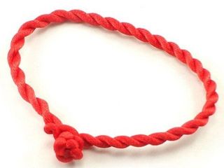 Martisor браслет 18-w129 фенечка красная плетёная нить без ничего тонкая