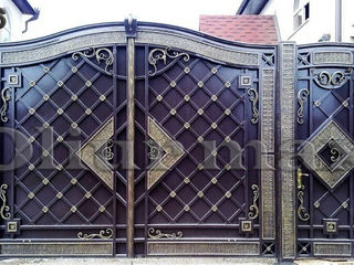 Copertine, porți,  balustrade,  garduri,gratii, uși metalice ,alte confecții din  fier. foto 4