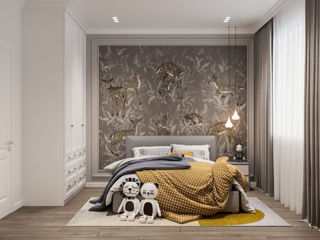 Design interior/stil neoclasic/ Parter /112m2/apartament cu 3 dormitoare/construcții/ 3D/ proiecte foto 10