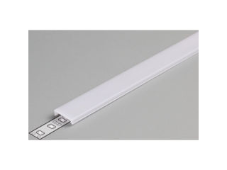 Profil LED din aluminiu pentru banda LED OVAL20 anodizat Profil din aluminiu pentru iluminarea dulap foto 5
