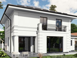 Casă de locuit individuală cu 2 niveluri P+E/235.7m2/construcții/3D/arhitect/reconstrucții/proiecte foto 3