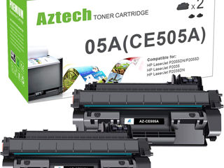 2buc Cartus  тонер для HP 05A CE505A LaserJet P2055 LaserJet P2055DN P2055D foto 1