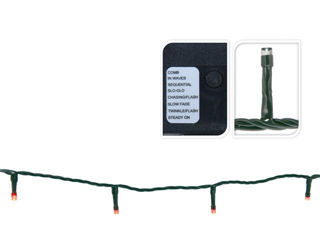 Luminite De Craciun "Fir" 240Led Rosie, 24M, 8Reg, In/Out