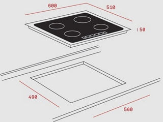 Plită inductivă cu control tactil Teka foto 3