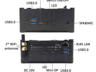 Core i7 8750H Mini PC (12CPU) 32RAM foto 2