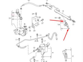 Сальники форсунок газа volkswagen 1.4tsi ecofuel foto 5