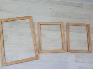 Продам 3 рамочки для фото деревянные новые. foto 1
