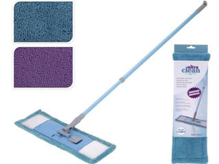 Mop Plat Ultra Clean, Duza Microfibra 44X14Cm, Maner 130Cm foto 6