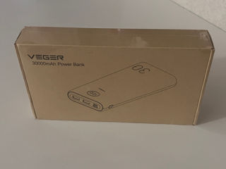 Veger Power Bank 30000mAh, 20W Încărcare rapidă PD 18W QC 3.0 foto 8