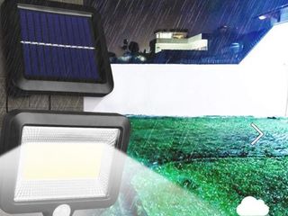 Светильник с датчиком движения на солнечной батарее bec led cu acumulator pe energie solara foto 9