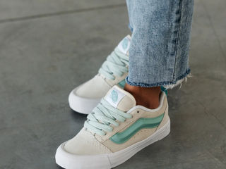 Vans KNU Skool White/Turquoise Women's foto 3