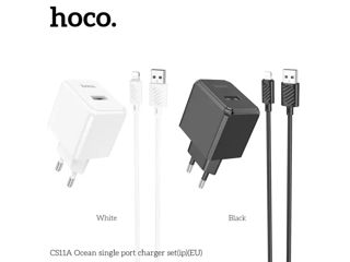 Комплект зарядного устройства HOCO CS11A Ocean на один порт (iPhone) (ЕС)