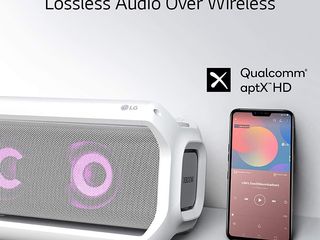 LG PK7W XBOOM Go Water-Resistant Wireless Bluetooth Party Speaker with Up To 22 Hours Playback - Whi foto 7