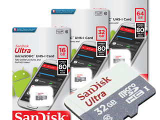 micro SD card SanDisk Ultra 16GB SDHC 80MB/s Class 10 UHS-I foto 1