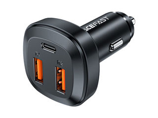 Încărcător auto din metal cu trei porturi ACEFAST B9 66W(2USB-A+USB-C).