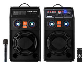 Boxe active 500W,+ microfoane wireless, foto 0