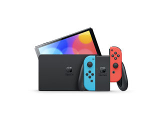 Consola Nintendo Switch Oled Model, 64GB, Neon Blue and Neon Red foto 1