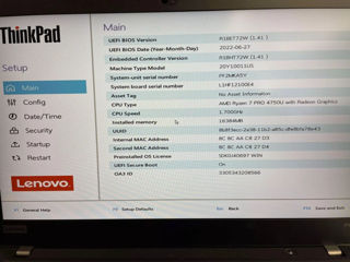 Lenovo  Thinkpad P14S 16GB RAM, 256SSD, Ryzen 7