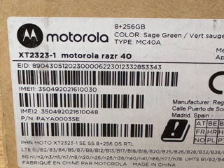 Moto razr 40 8/256gb green sigilat foto 3