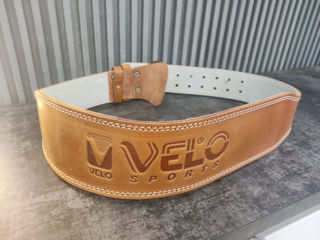 Пояс атлетический кожаный Velo foto 1