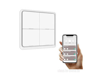 Беспроводной выключатель Zigbee Wireless Switch, 4 button, White, Gray, Black foto 5