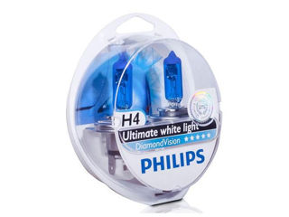 Philips H4 Diamond Vision Ultimate White 5000K 12V-55W foto 1
