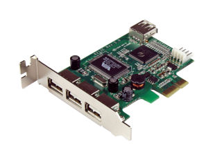 4 Port PCI Express Card - High Speed USB foto 1