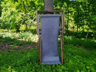 Кресло-шезлонг раскладное из натурального дерева. foto 7