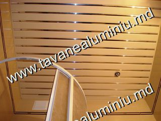 Tavane aluminiu liniar lamelar lamelare lambriu pod plafon reecinai реечный алюминиевый потолок foto 10