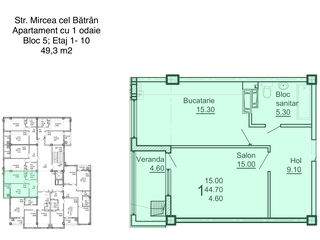 Apartamente cu 1/2/3 odai - Mircea cel Batrin (Ciocana) foto 8