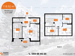 Apartament cu 3 camere, 119 m², Centru, Ialoveni foto 3
