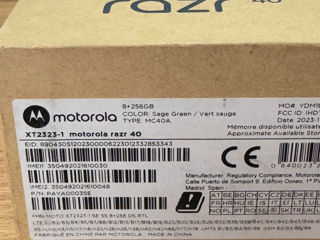 Moto razr 40 8/256gb green sigilat foto 2