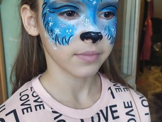 Face painting, аквагрим, pictura pe fata copii, desene pe fata, tatuaj cu straluci, facepainting foto 6