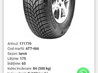 Cauciucuri 175/65 R15 iarna noi tel 067111300 foto 2